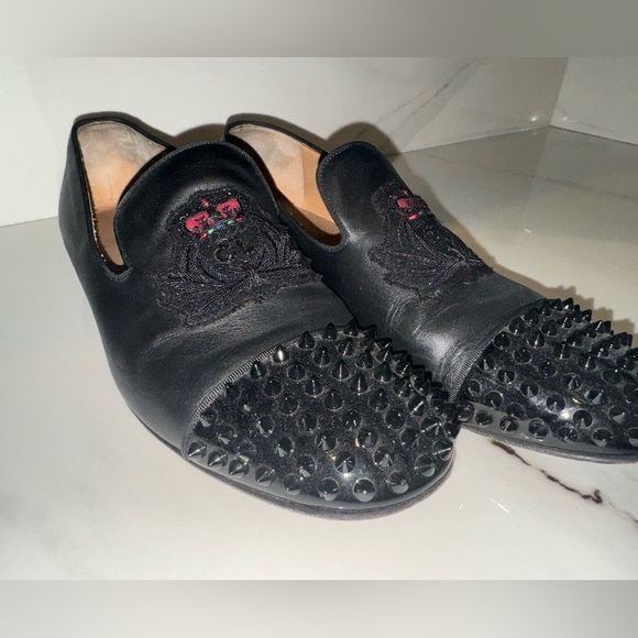 Christian Louboutin Captain Colonnaki Mens Loafers with Studs - Picture 3 of 3
